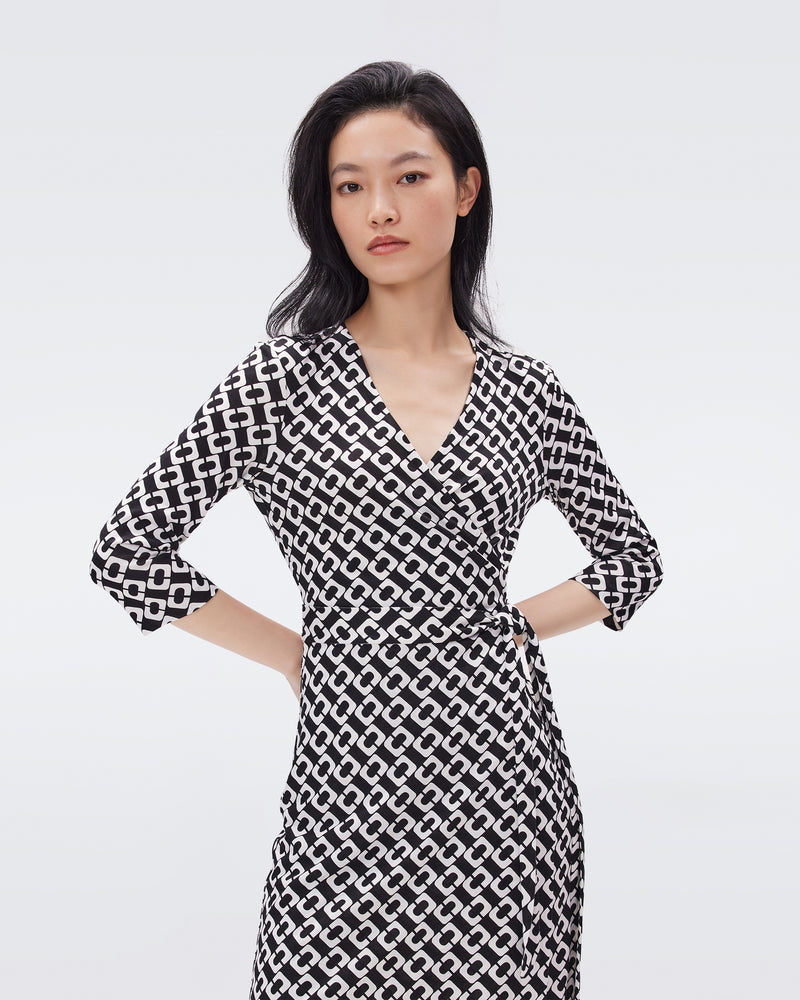 White jersey wrap dress sale