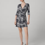 Julian Silk Jersey Wrap Dress