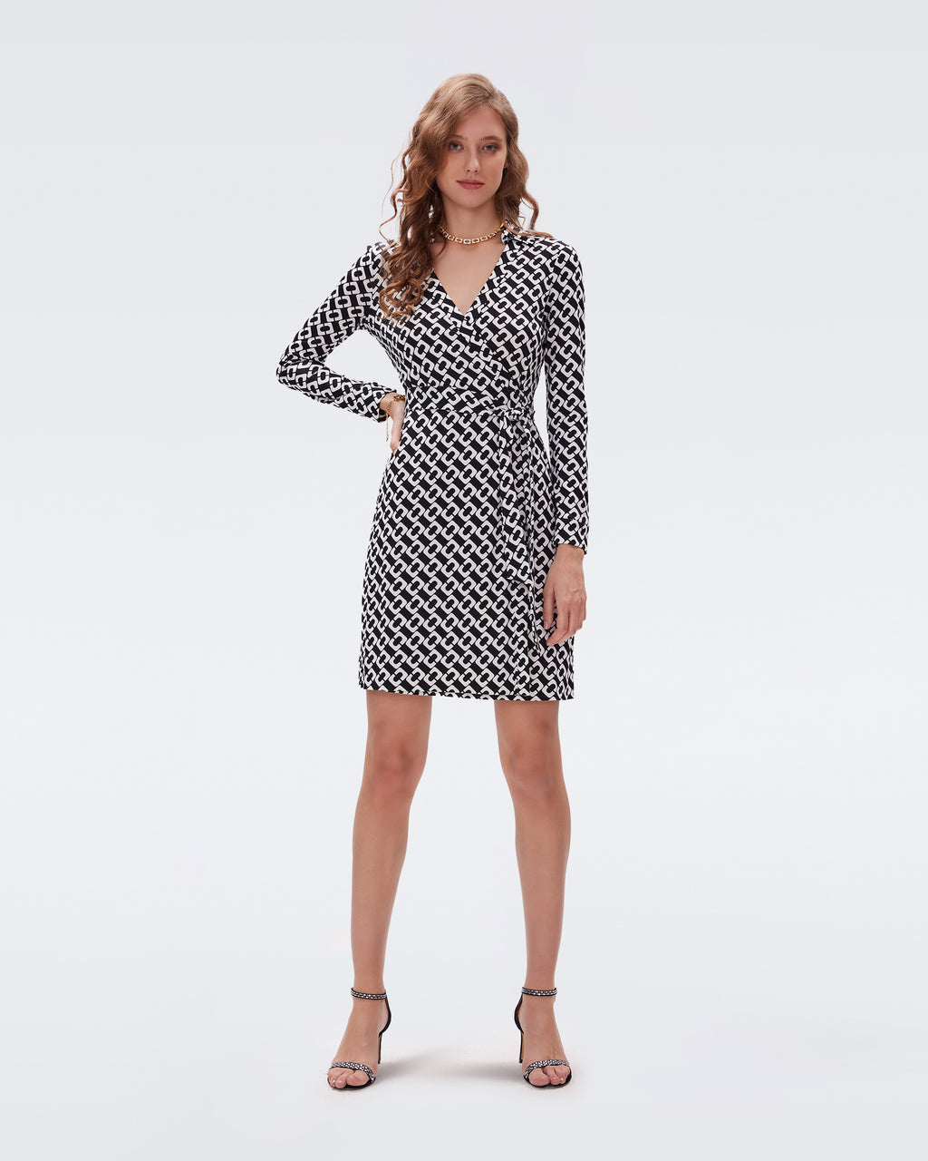 Monogram Sparkle Long-Sleeved Dress - Women - Ready-to-Wear