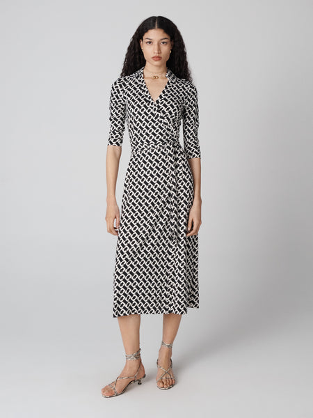 Abigail Silk Jersey Midi Wrap Dress – Diane von Furstenberg