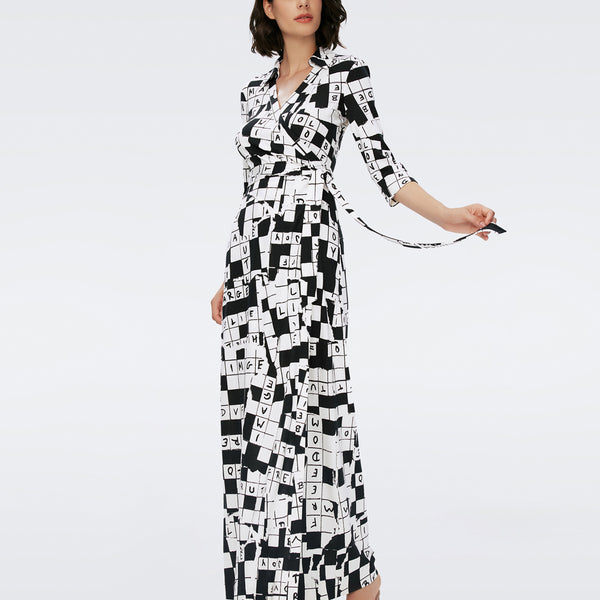 Diane Von Furstenberg Rita Two All Over Black Leather Dual