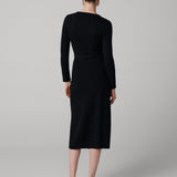 Astrid Wool-Cashmere Wrap Dress