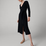 Astrid Wool-Cashmere Wrap Dress
