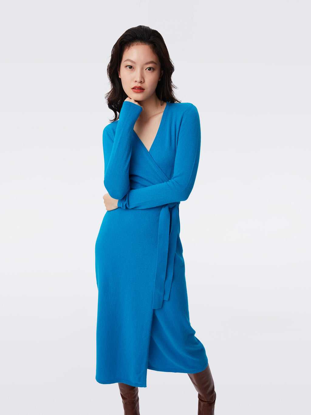 DIANE VON FURSTENBERG コットン ウール混 ノースリーブ リボン DVFGL4S002MRCBU_A1_533fbdd2-