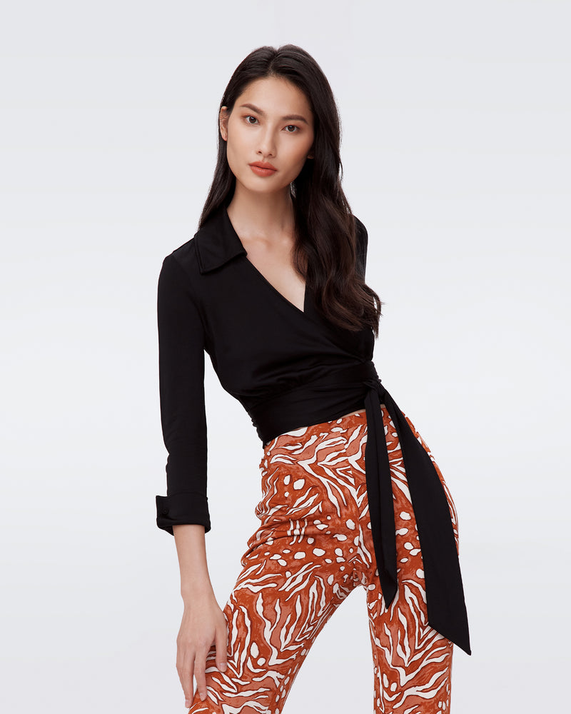 dvf wrap blouse