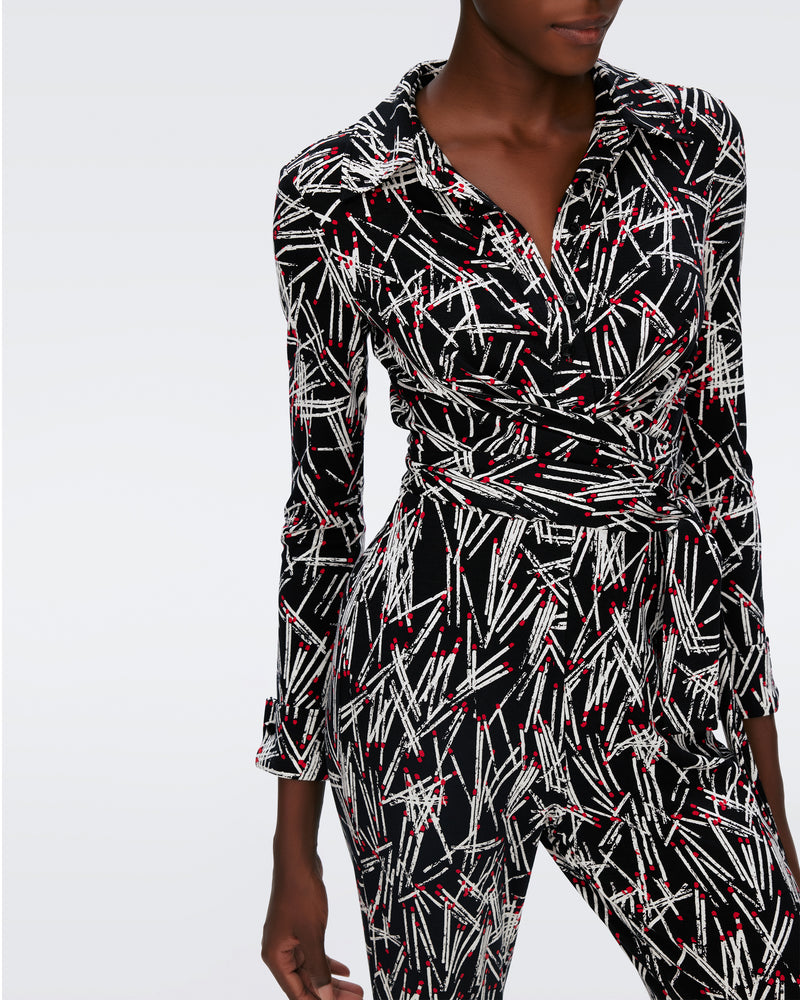Dvf michele best sale silk jersey jumpsuit
