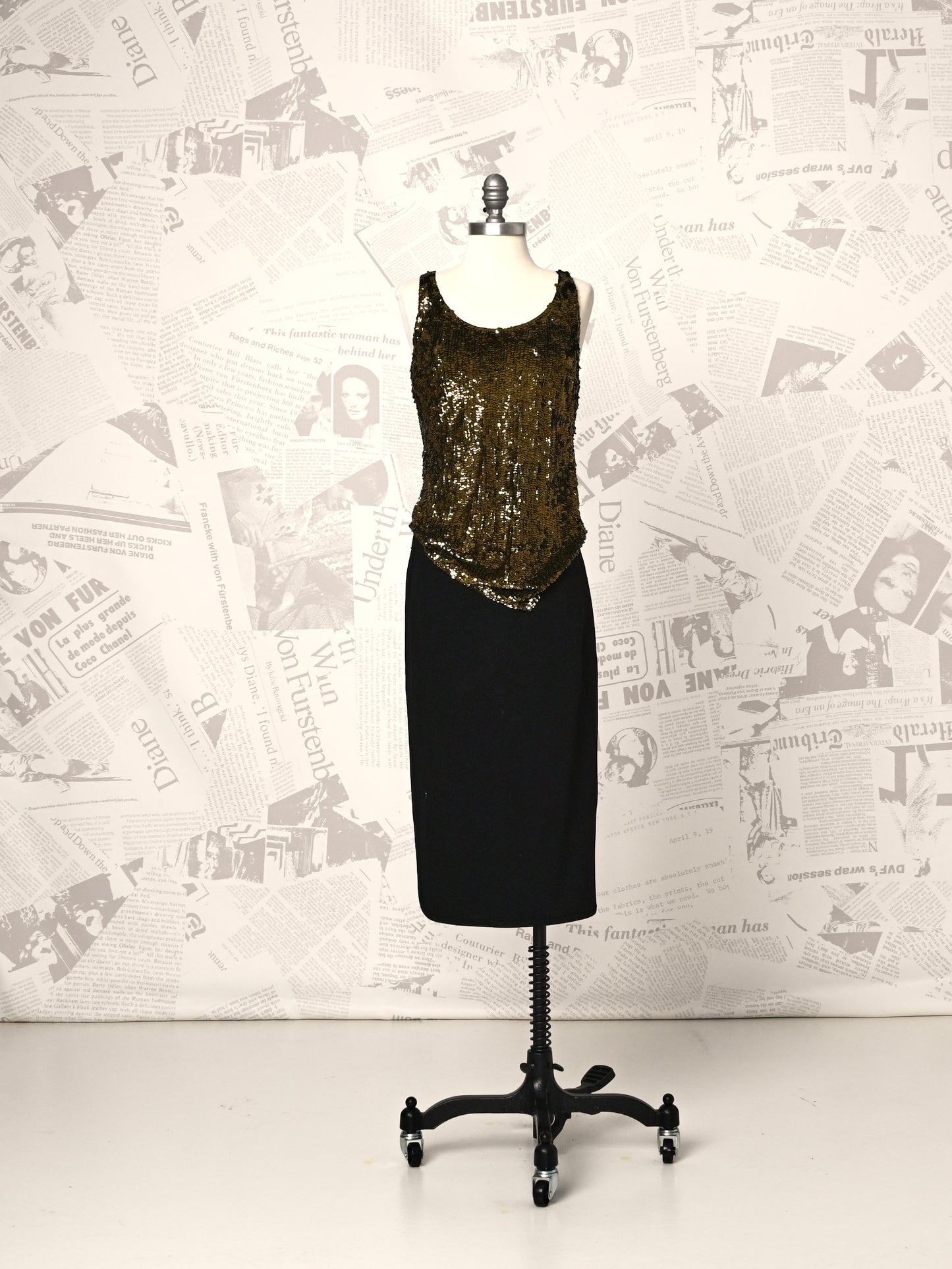 dvf sequin dress Diane VON Furstenberg Jessel Sequin-embellished Midi Dress