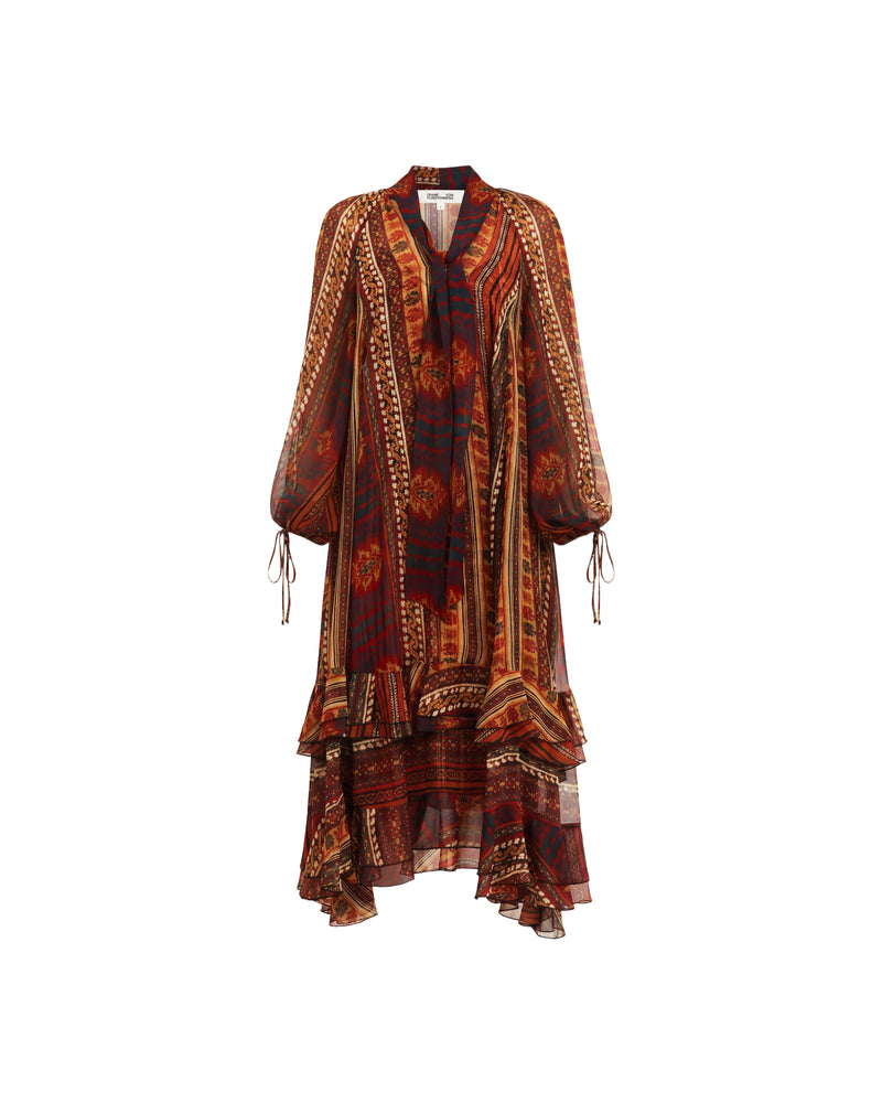 Nadine Silk Chiffon Gown