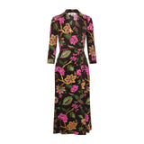 Abigail Maxi Embellished Wrap Dress