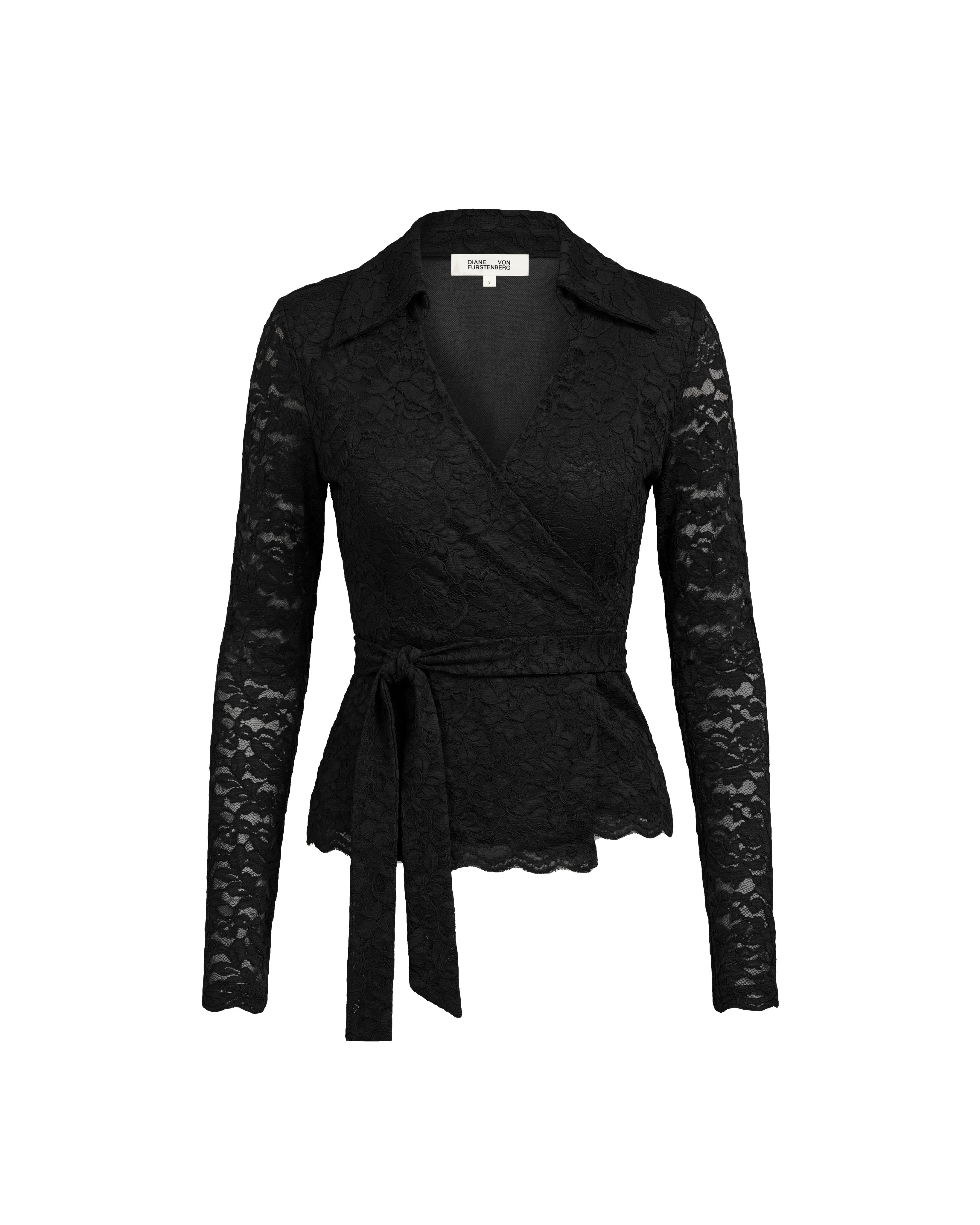Perfect Wrap Lace Top – Diane von Furstenberg