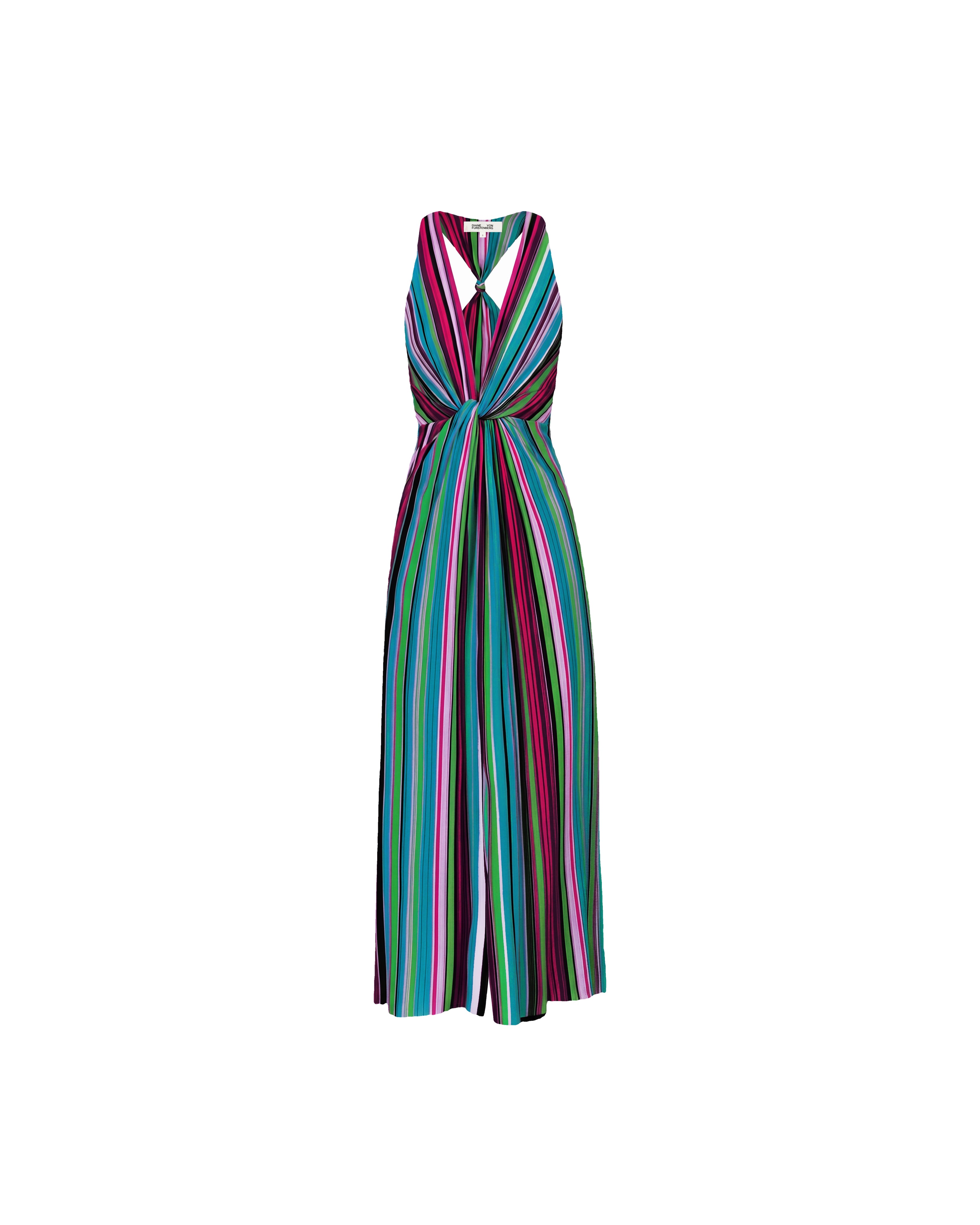 dvf striped silk dress Diane von Furstenberg Multicolor Striped Silk Maxi Shirt Dress S Diane Von Furstenberg