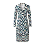 Abigail Silk Jersey Midi Wrap Dress