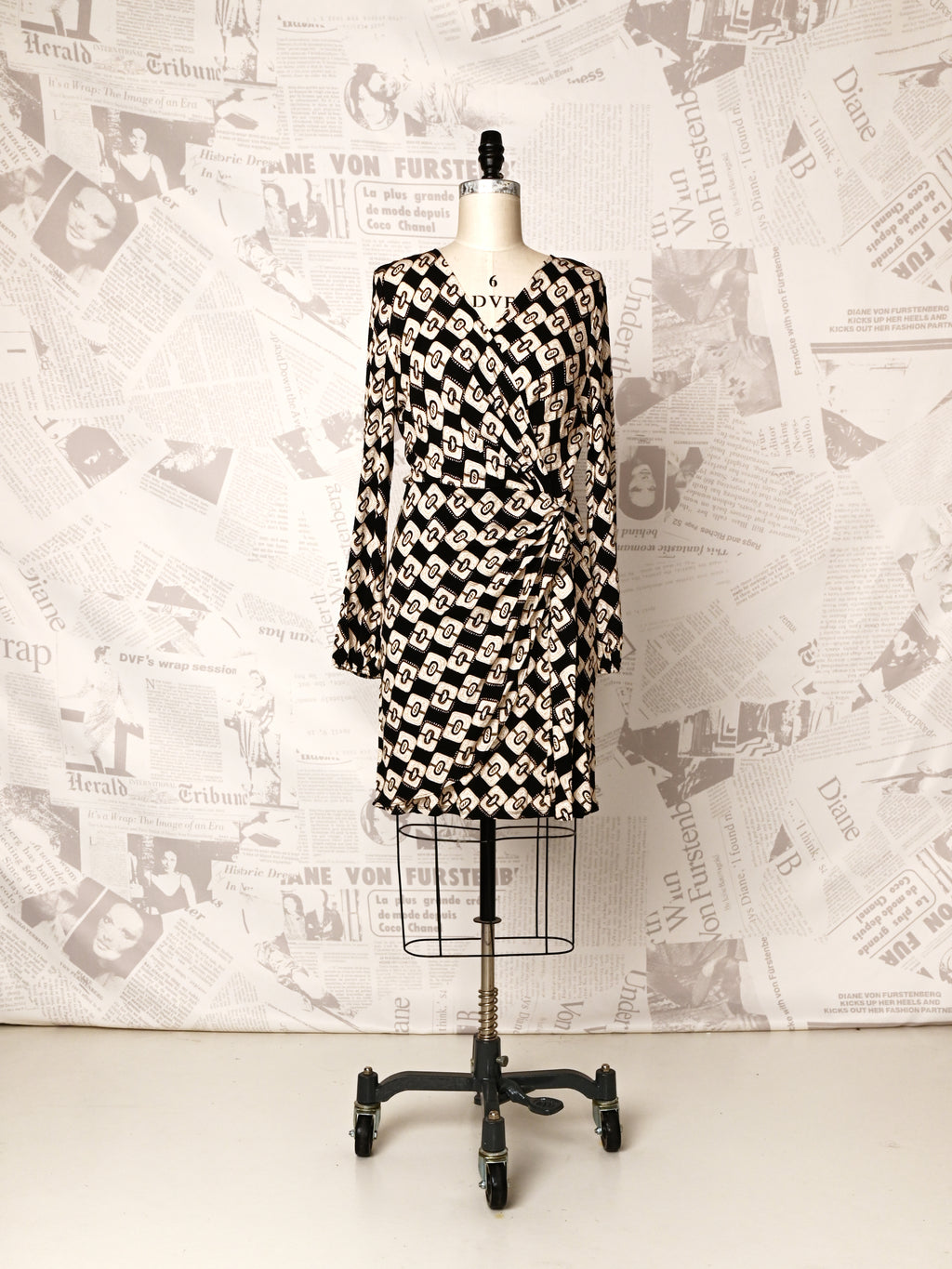 dvf tie front mini dress DVF - Faux Wrap Mini Dress