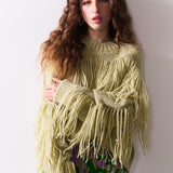 Cornelia Alpaca Fringe Sweater