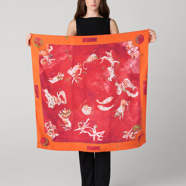 Zodiac Flag Silk Scarf – Diane von Furstenberg