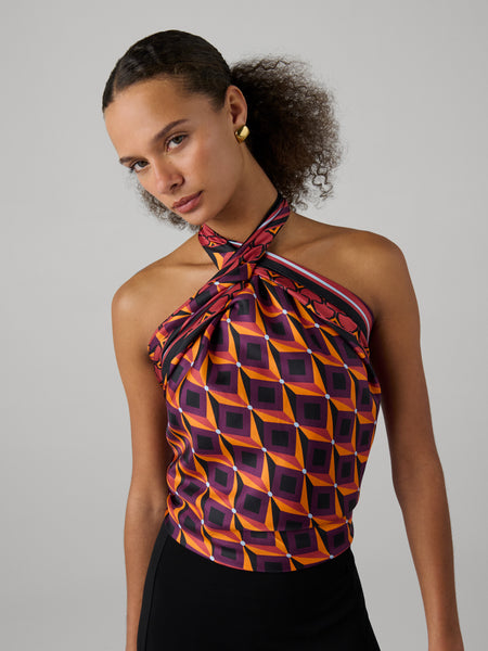 ダイアンフォンファステンバーグ　シルクスカーフ Flag Silk Scarf – Diane von Furstenberg