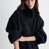 Shay Tweed Jacket in Black, alternate pose