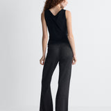 Lianna Knit Pant in Black, back view