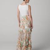 Thea Silk Chiffon Skirt
