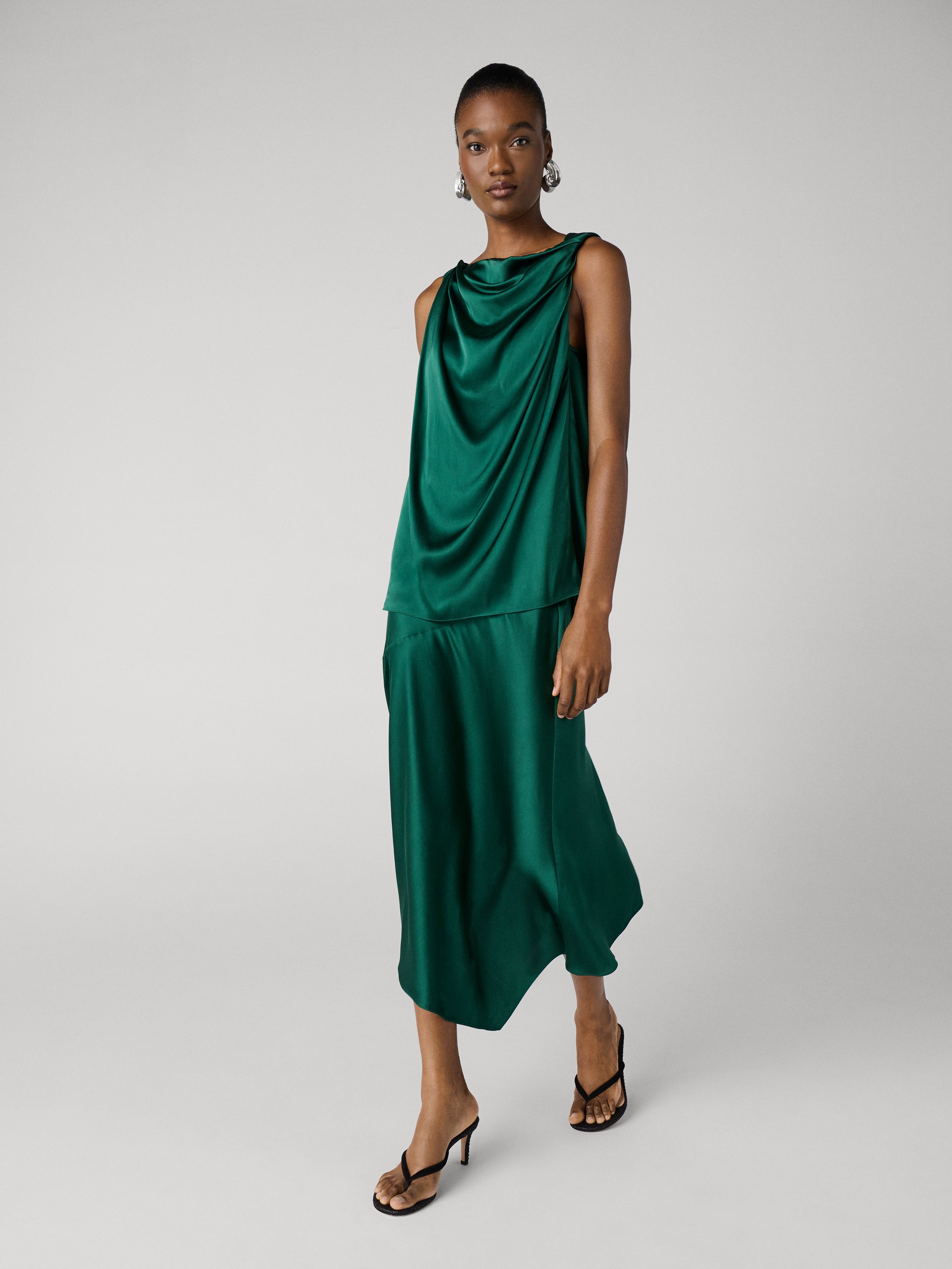 DIANE von FURSTENBERG フレアスカート M シルク100% Amalie Skirt – Diane von Furstenberg