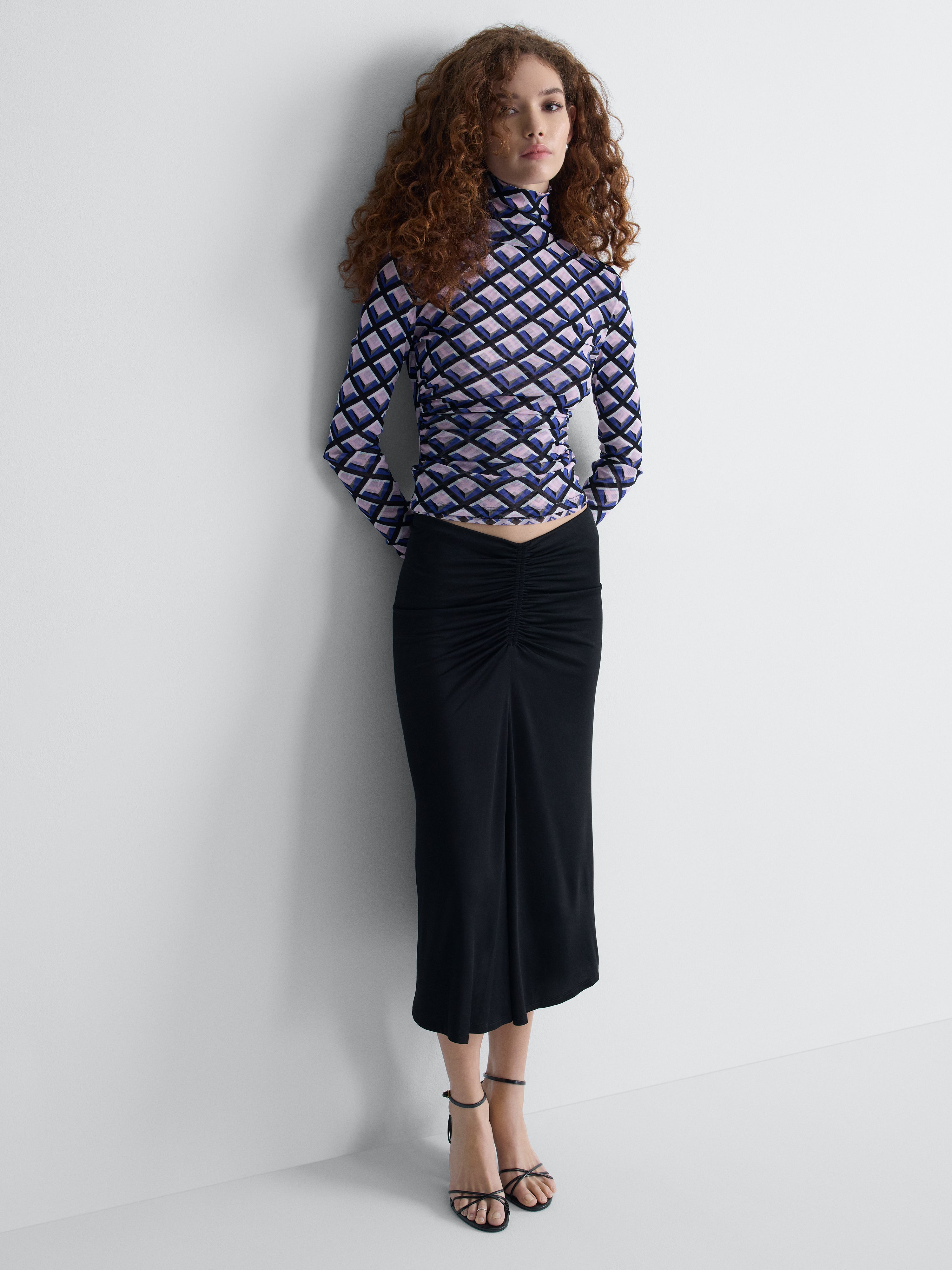 Simi Jersey Skirt in Black, alternate pose
