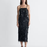 Vanna Tulle Skirt in Black, full length front view