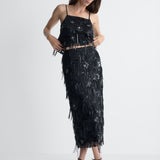 Vanna Tulle Skirt in Black, alternate pose