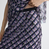 Gramercy Tulle Skirt in Window Pane, close-up