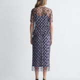 Gramercy Tulle Skirt in Window Pane, back view