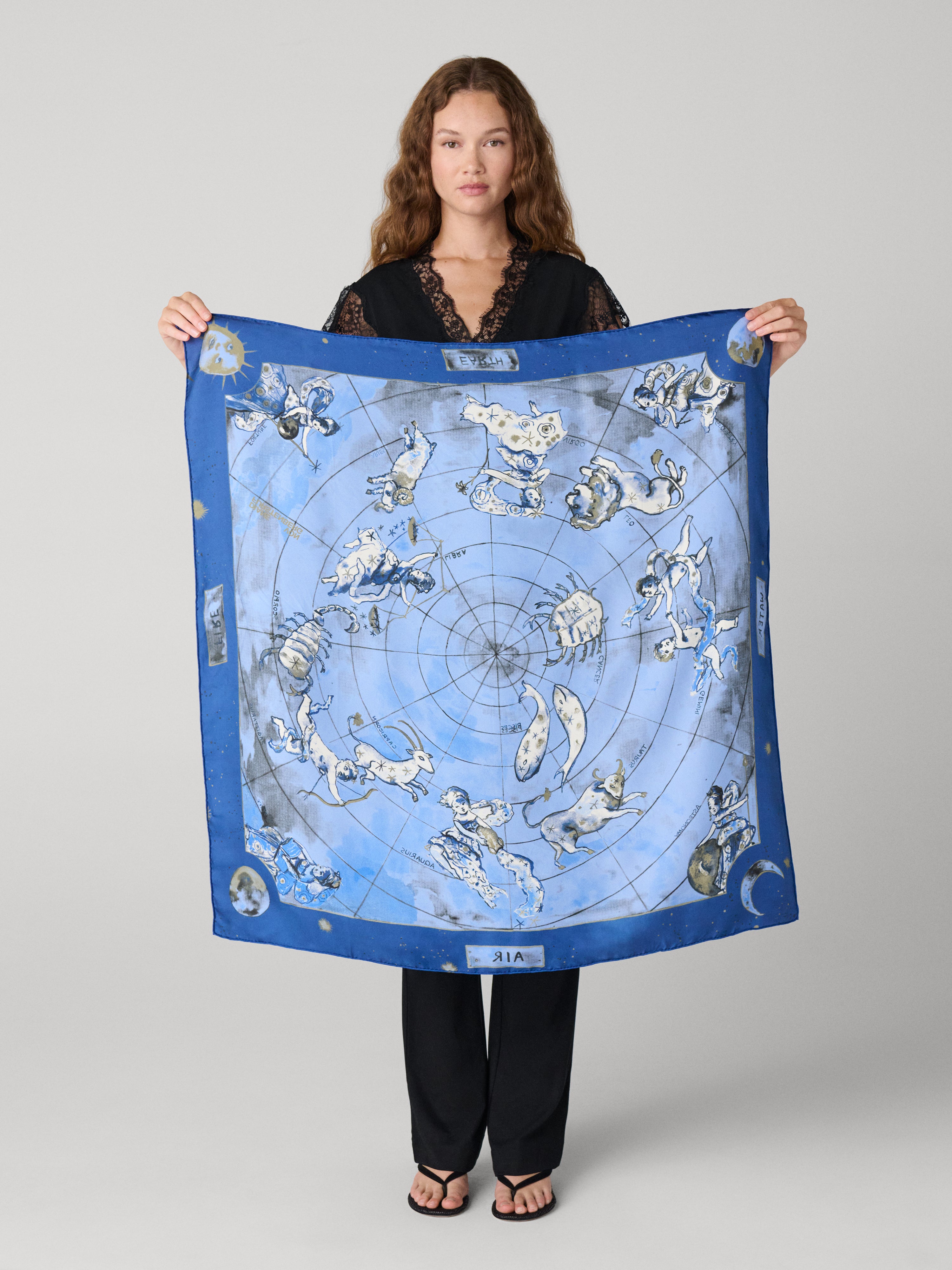 Zodiac Flag Silk Scarf – Diane von Furstenberg