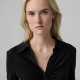 Small Diamond InCharge Necklace in Gold, full length front view