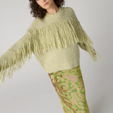 Cornelia Alpaca Fringe Sweater