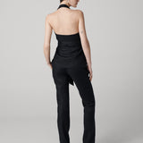 Alyssa Halter Wrap Top
