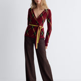 Flavia Knit Wrap Top