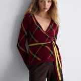 Flavia Knit Wrap Top