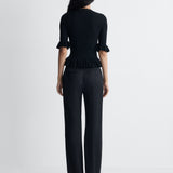 Tullia Knit Sweater in Black, back view