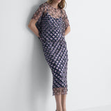 Florine Tulle Shirt in Window Pane, alternate pose