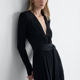Avoria Jersey Jumpsuit in Black, alternate pose