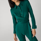 Michele Jumpsuit in Evergreen