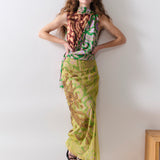 Gramercy Mesh Embroidered Skirt