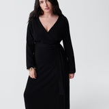 Astrid Wool-Cashmere Wrap Dress