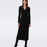 Astrid Wool-Cashmere Wrap Dress