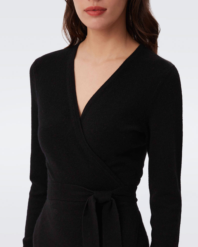 Astrid Wool-Cashmere Wrap Dress