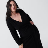 Astrid Wool-Cashmere Wrap Dress