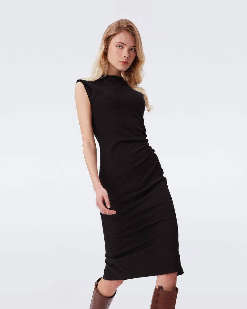 Dvf soft shoulder sweater dress shop